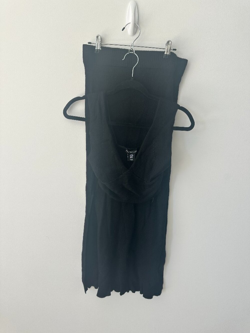 Sincerely Jules Black Knit Two-Piece Set, Size M